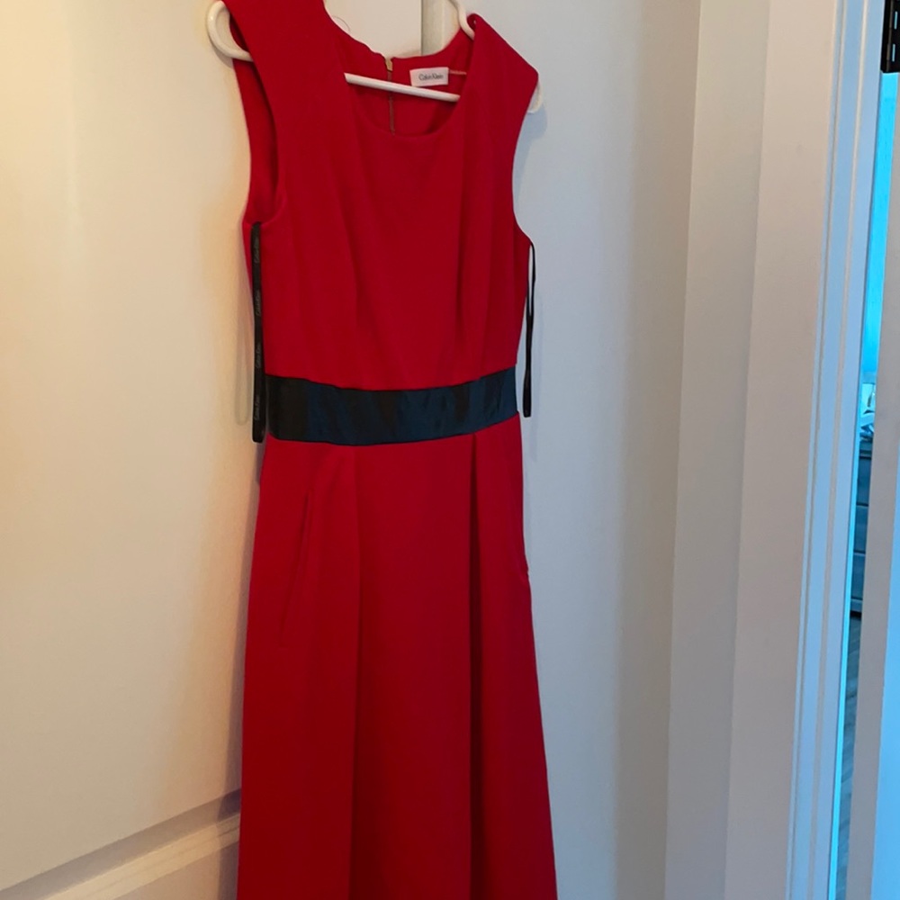 Red Calvin Klein Dress